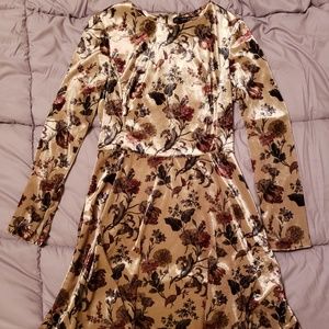 Velvet floral Zara dress 🌼
